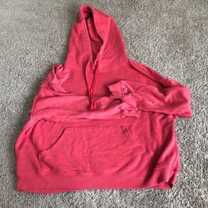 Red Distressed aerie hoodie